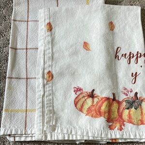 Autumn Pumpkin Tea Towels